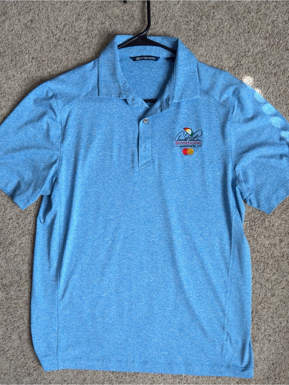 Cutter & Buck Light Blue Arnold Palmer Performance Polo